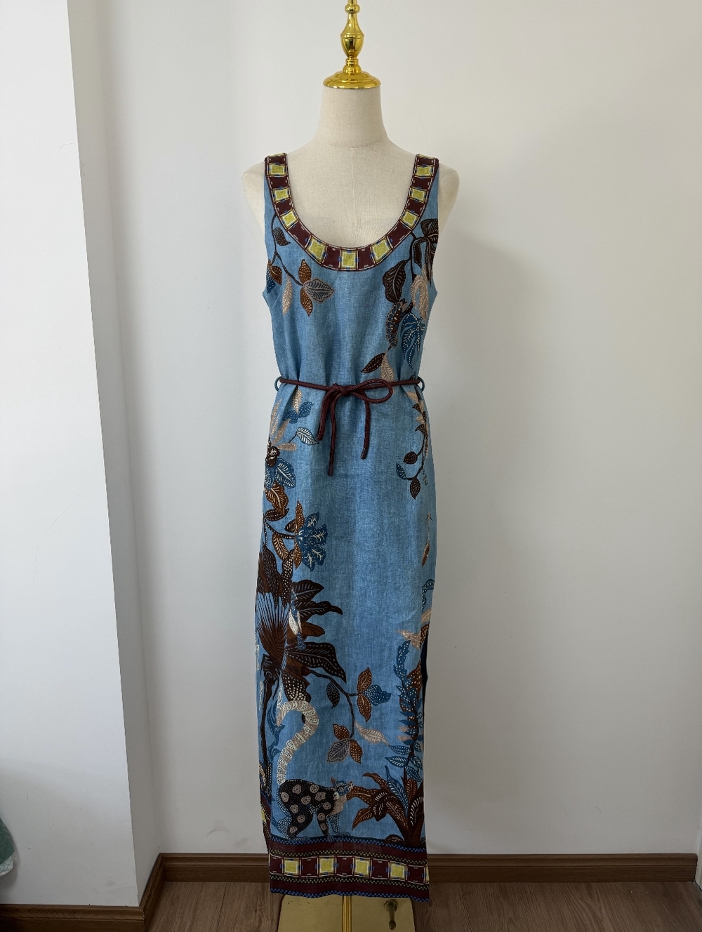 ALEMAIS Georgie printed linen midi dress - Picture 6 of 13
